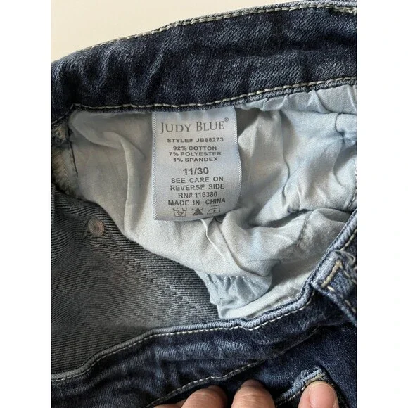 Judy Blue Jeans Womens 11/30 Blue Mom Jean Stretch High Rise Denim - Picture 7 of 8